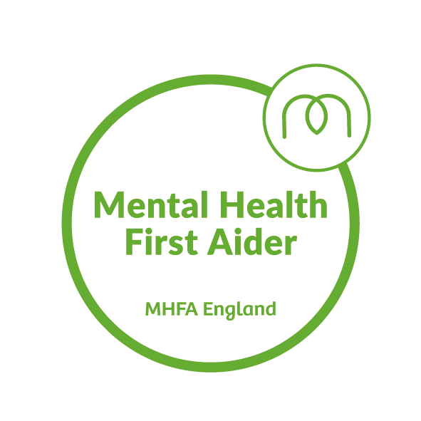 Mental Health First Aider Logo by MHFA England.